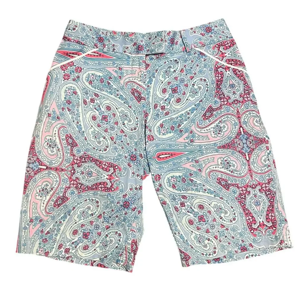 Peter Millar | Women's Paisley Colorful Printed Golf Shorts